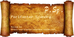 Perlfaster Szandra névjegykártya